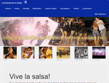Tablet Screenshot of laescueladelasalsa.com